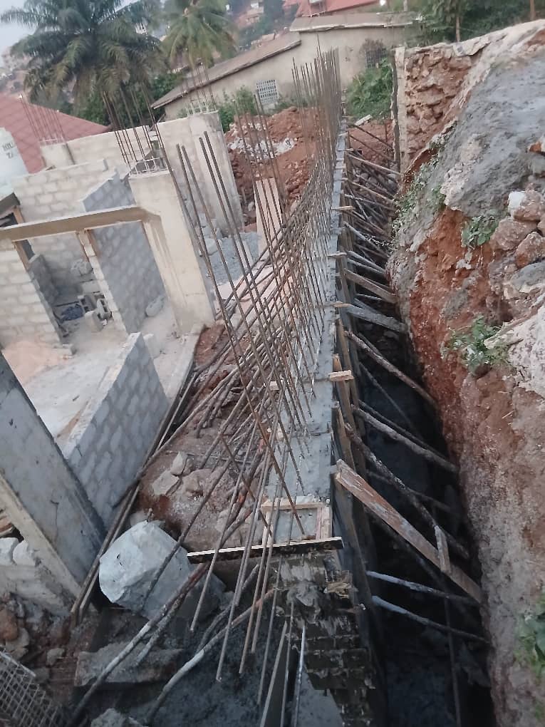 Coulage 2eme phase du mur de soutènement 